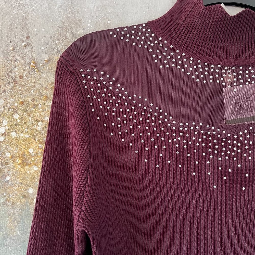 Greige Ribbed Sweater (NWT) - Picture 5 of 12